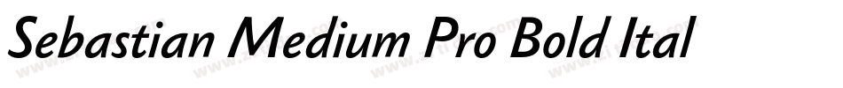 Sebastian Medium Pro Bold Italic字体转换